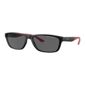 Armani Exchange Polarised AX4135SF Sunglasses in Black 1