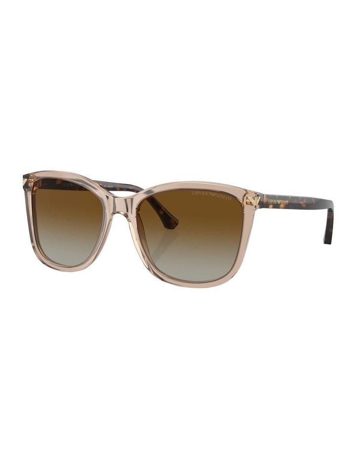 Emporio Armani Polarized EA4060 Sunglasses in Beige 1