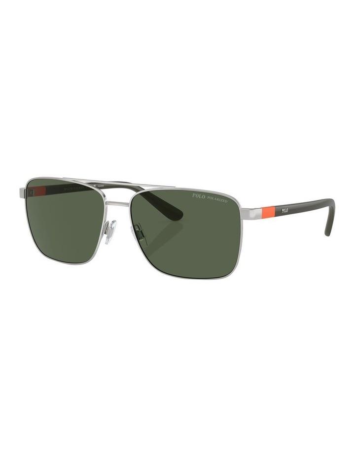 Polo Ralph Lauren Polarised PH3137 Sunglasses in Silver 1