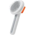PETKIT Large Pet Round Grooming Brush With Fur Release Button in White
