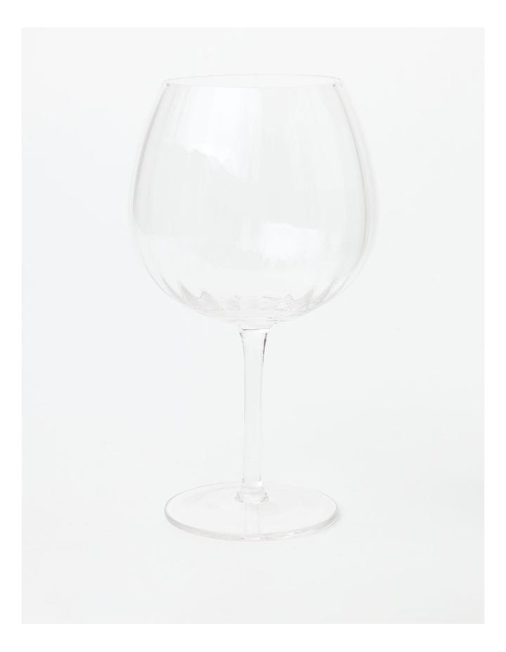 Heritage Crimped Core Red Wine Glass Set of 4 White