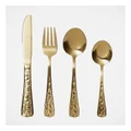 Heritage Maria Embossed Cutlery Set 24Piece in Gold