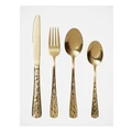 Heritage Maria Embossed Cutlery Set 24pc in Gold