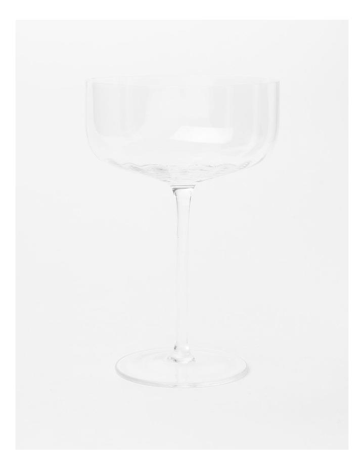 Heritage Crimped Cocktail Glass Set of 4 in Clear