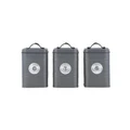 Maxwell & Williams Grantham Canister Set of 3 Gift Boxed in Charcoal