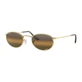 Ray-Ban Round Metal Chromance Polarised Sunglasses in Gold 1