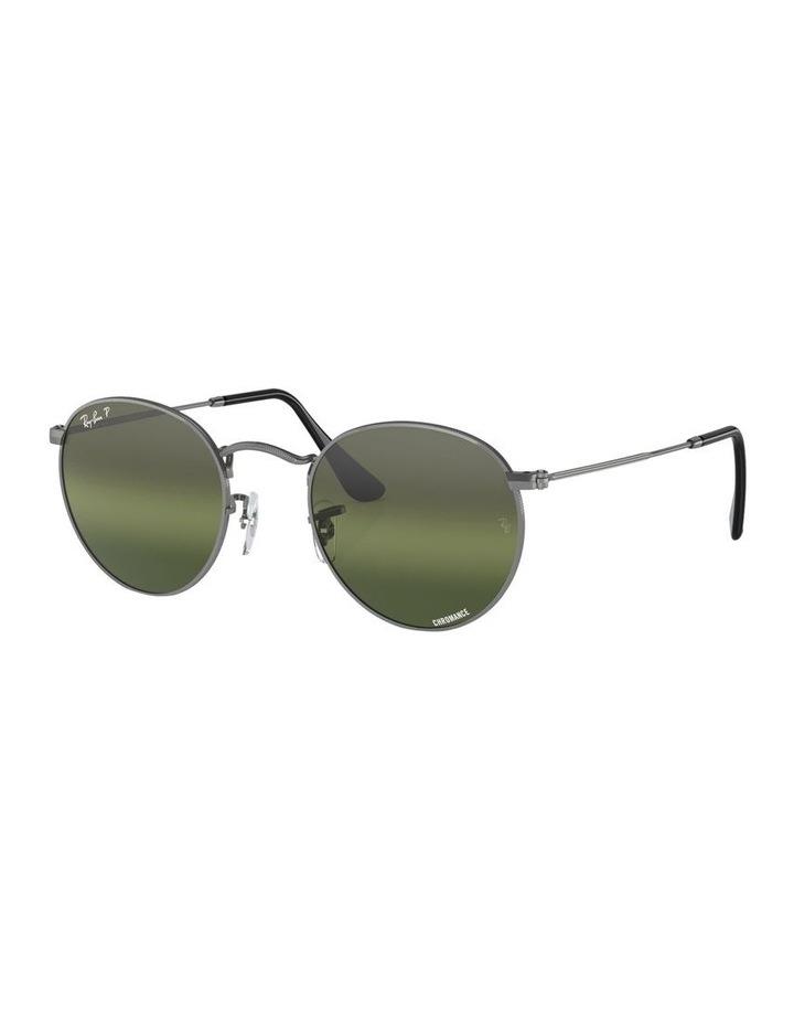 Ray-Ban Round Metal Chromance Polarised Sunglasses in Grey 1