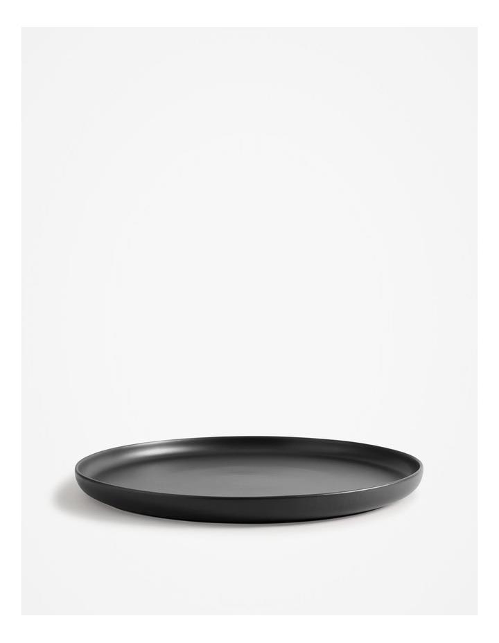 Country Road Tapas Large Round Platter in Matte Black Ns