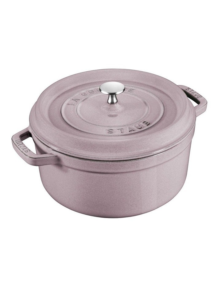 Staub Round Cocotte 24cm in Cherry Blossom Purple
