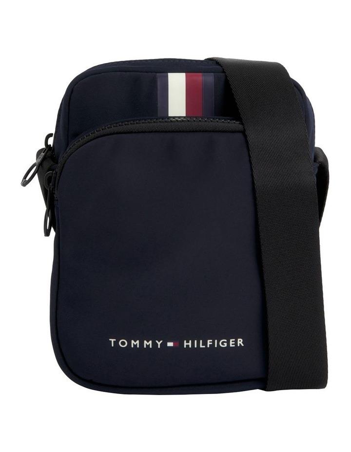Tommy Hilfiger Skyline Stripe Mini Reporter Bag in Black Navy One Size