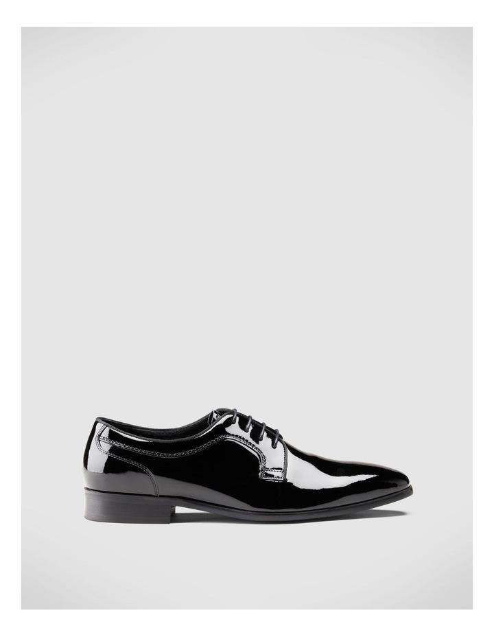 Politix Patent High Shine Derby Lace Up Shoes in Black 41