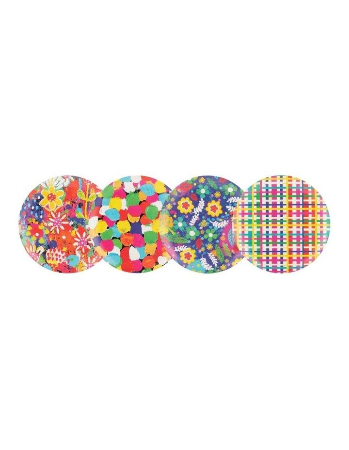 Maxwell & Williams Donna Sharam Byron Melamine Plate Set of 4 20cm in Assorted
