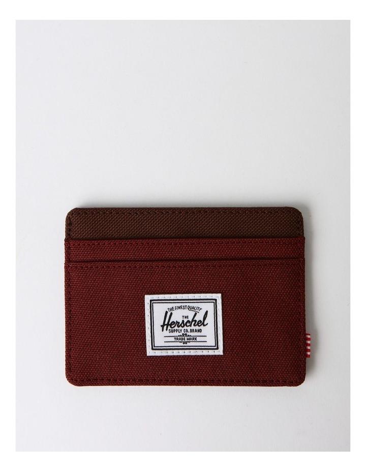 Herschel Charlie Cardholder Wallet in Port/Chicory Coffee Red One Size