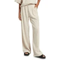 Y.A.S Linea Linen Blend Pants in Tapioca Cream XS