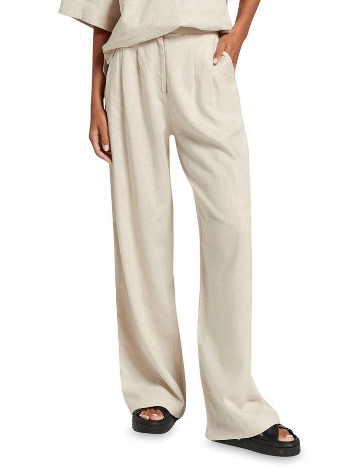 Y.A.S Linea Linen Blend Pants in Tapioca Cream M