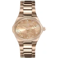 Olivia Burton Mini Hexa Damask Stainless Steel Watch in Carnation Gold
