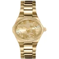 Olivia Burton Mini Hexa Damask Stainless Steel Watch in Light Gold