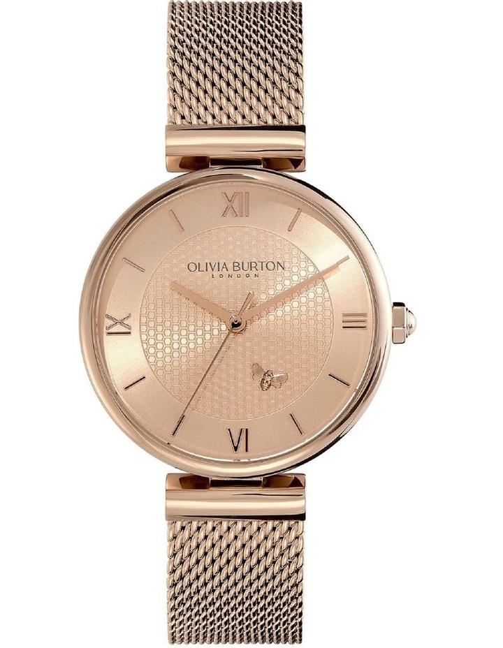 Olivia Burton Minima Bee Stainless Steel Watch in Light Carnation Gold