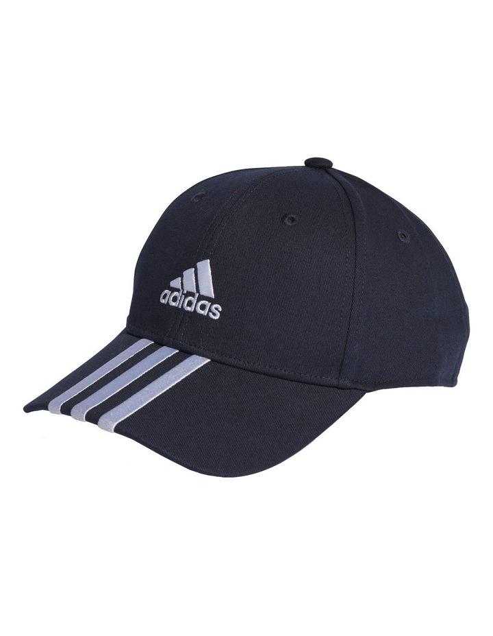 Adidas 3-Stripes Cotton Twill Baseball Cap in Legend Ink/White Navy One Size