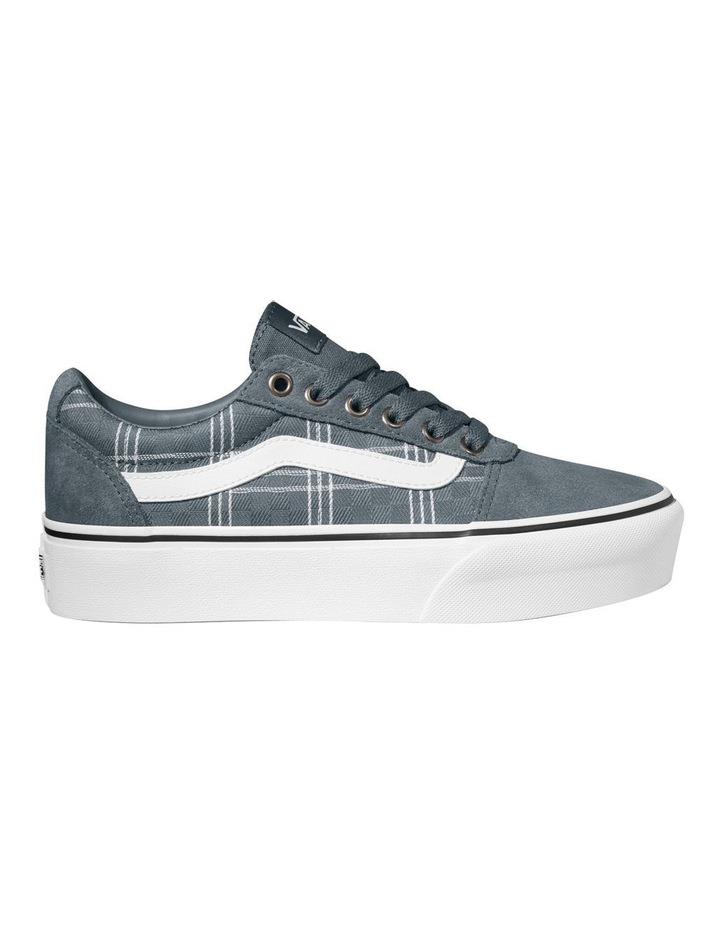 Vans Ward Platform Shoes in Grey Plaid Grey 5