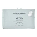 Linen House All Seasons Quilt 200 + 250GSM in White single
