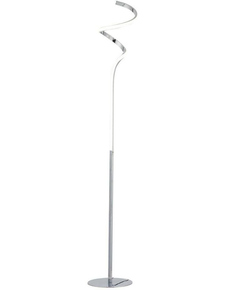Lexi Lighting Chipper LED Floor Lamp in Chrome Silver