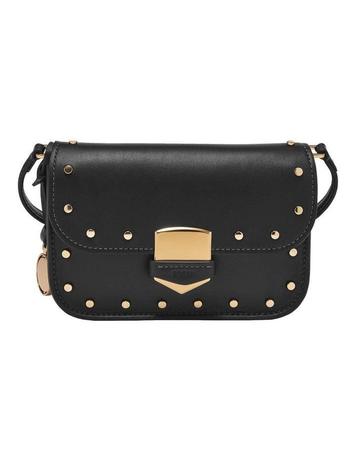 Fossil Lennox Crossbody Bag in Black With Studs Brown