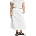 Oxford Brook Skirt in White 12