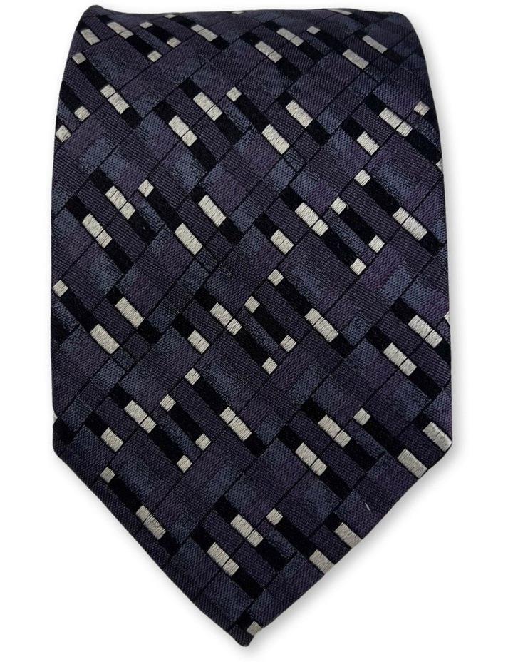 Declic Feltre Pattern Tie in Aubergine OSFA