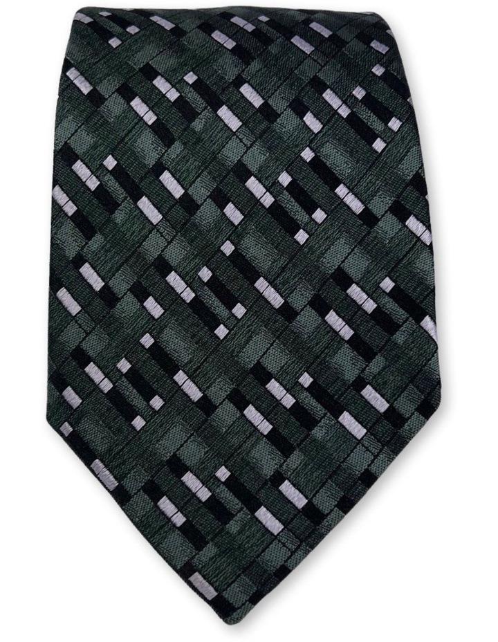 Declic Feltre Pattern Tie in Green OSFA