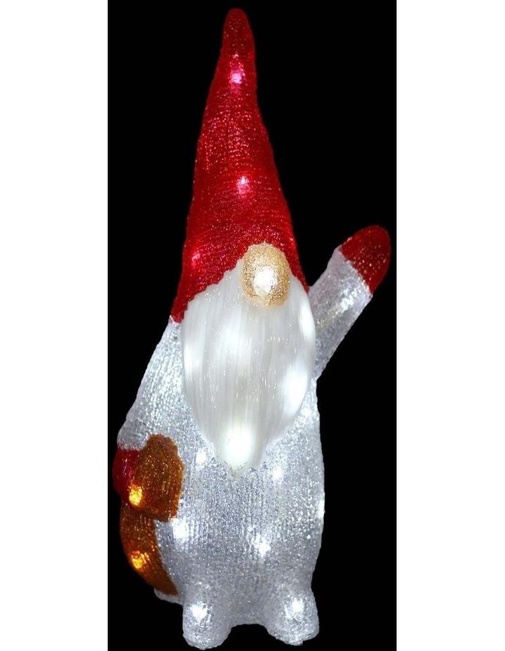 Lexi Lighting Acrylic Santa Waving Hand Gonk H40cm Red