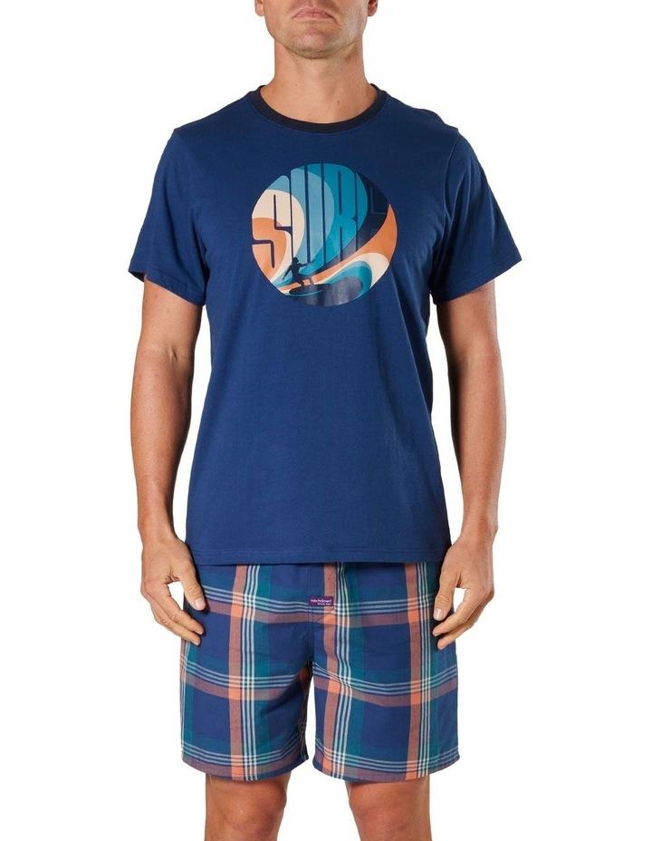 Mitch Dowd Surf Check Sleep Pyjama Set in Denim XL