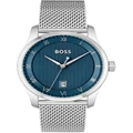 Hugo Boss Principle Stainless Steel Watch in Blue