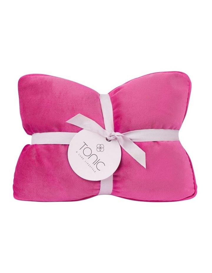 Tonic Luxe Velvet Heat Pillow in Berry Pink