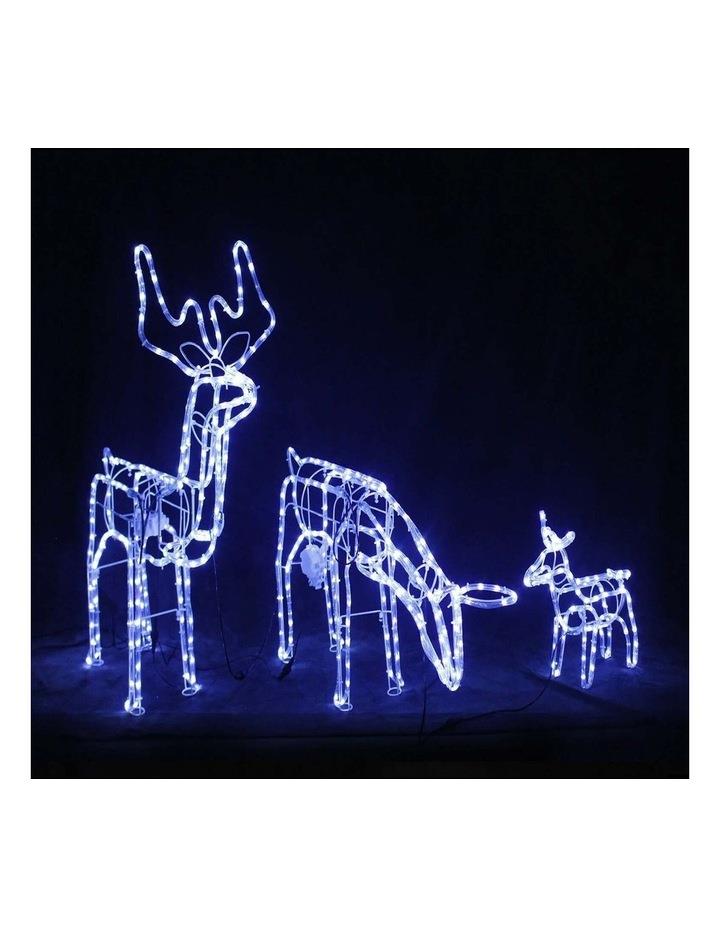 Lexi Lighting 3D Illuminated LED Reindeer Family with Motor Assorted