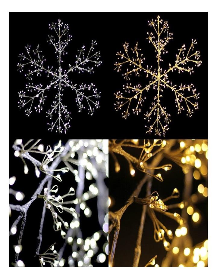 Lexi Lighting Starburst Snowflake Christmas Display Wall Light in Dual Colour Assorted