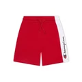 Champion French Terry Panel Shorts in Red 14