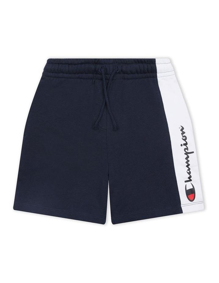 Champion French Terry Panel Shorts in Navy 8