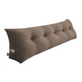 SOGA Triangular Wedge Bed Headboard Pillow 150cm in Coffee Brown