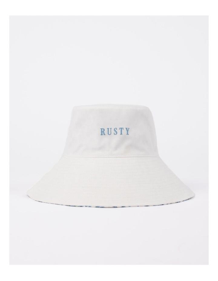 Rusty Lumi Reversible Bucket Hat in White S/M