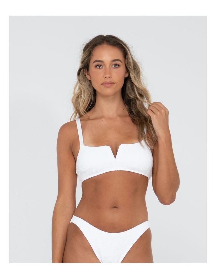 Rusty Sandalwood Bralette Bikini Top in White 10