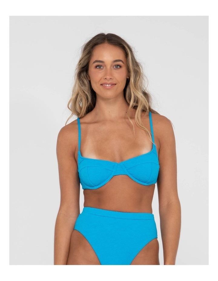 Rusty Sandalwood Balconette Bikini Top in Blue 14