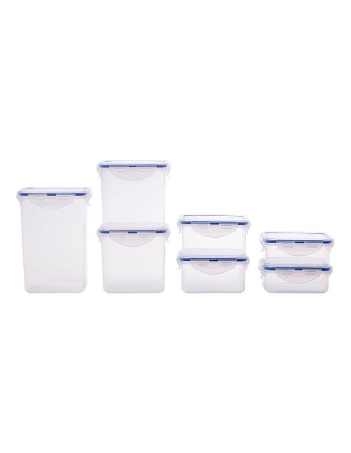 Lock & Lock Classic Rectangular Food Storage Container Set with Lids 7 pack Clear