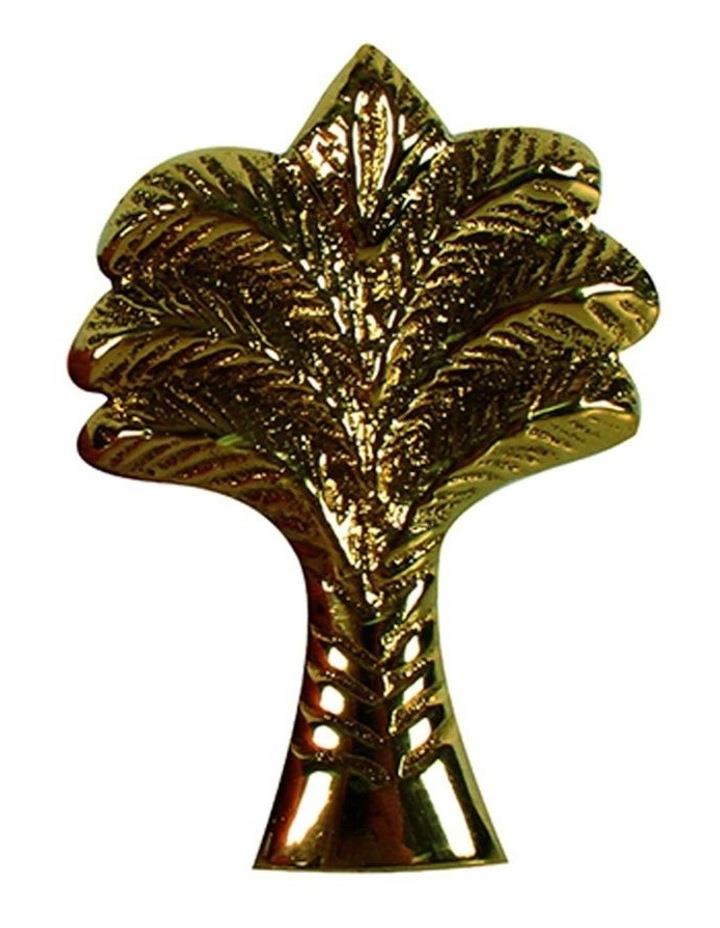 MAINE & CRAWFORD Belize Brass Palm Tree Knob 6x4cm in Gold
