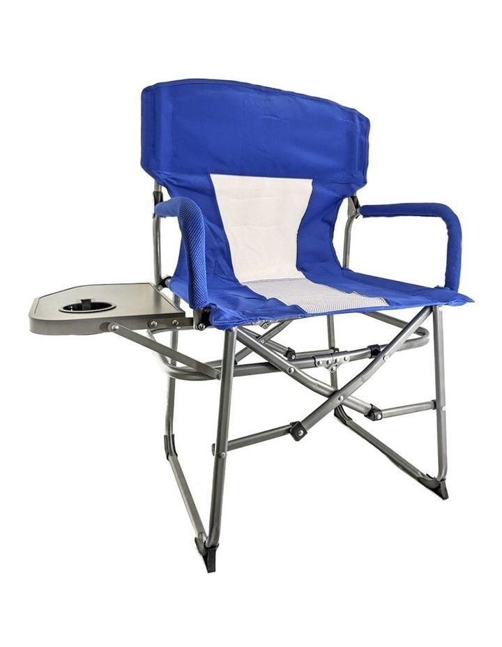 KG Portable Director's Folding Camping Chair with Padded Armrest in Assorted