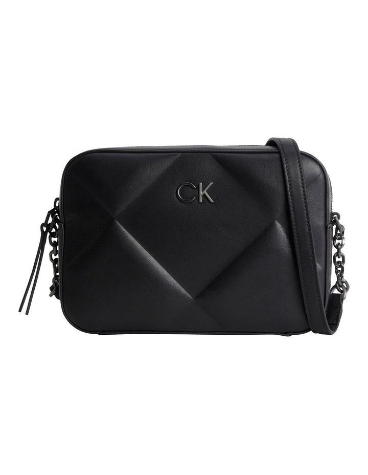 Calvin Klein Recycled Quilted Crossbody Bag in Black