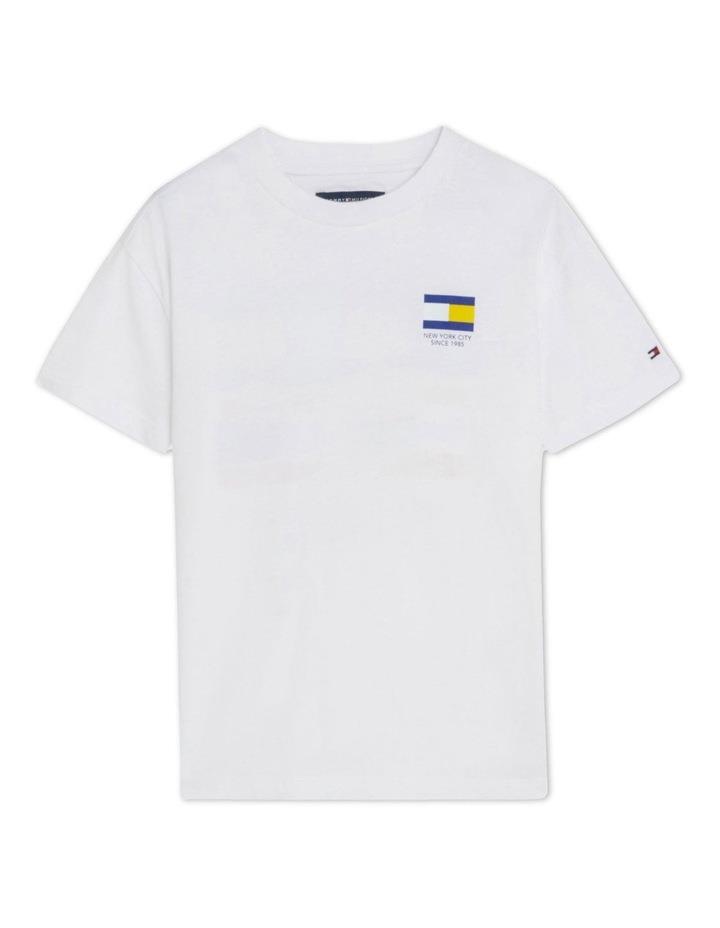 Tommy Hilfiger Flag T-shirt (3-7 Years) in White 3