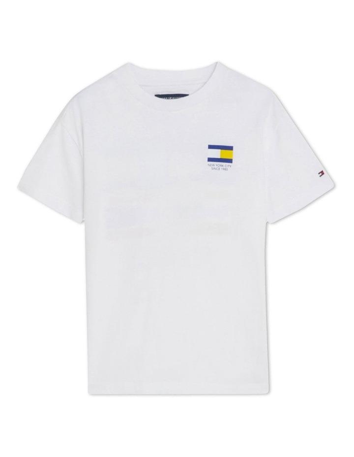 Tommy Hilfiger Flag T-shirt (8-16 Years) in White 8