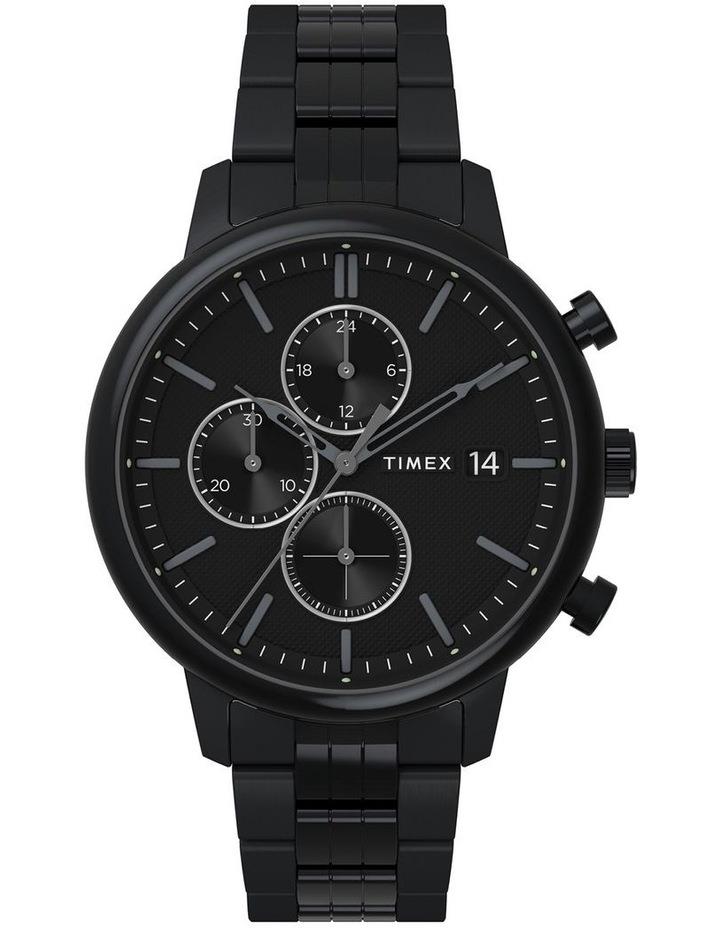 Timex Chicago Chrono Stainless Steel Watch in Black