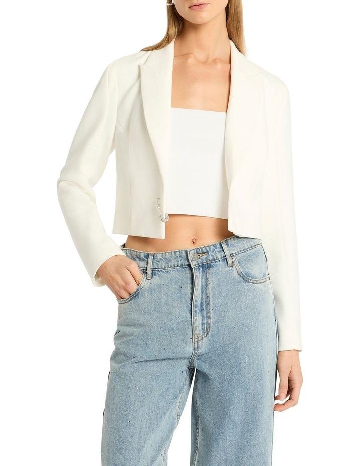 Sass & Bide Cool Your Jets Jacket in White 14